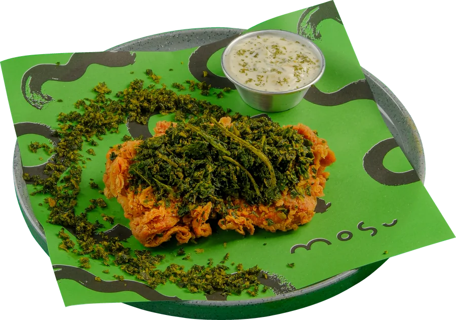 Ayam Crispy Topping Daun